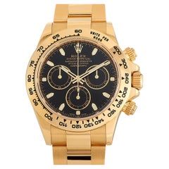 Rolex Cosmograph Daytona Schwarzes Zifferblatt Uhr 116508
