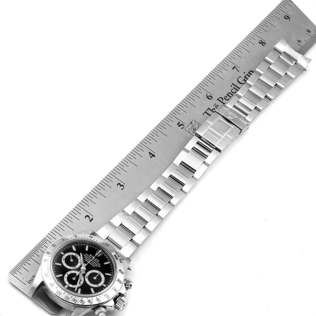 Rolex Cosmograph Daytona Black Dial Zenith Movement Watch 16520 4