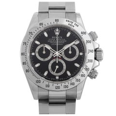 Rolex Cosmograph Daytona Black Stainless Steel Watch 116520