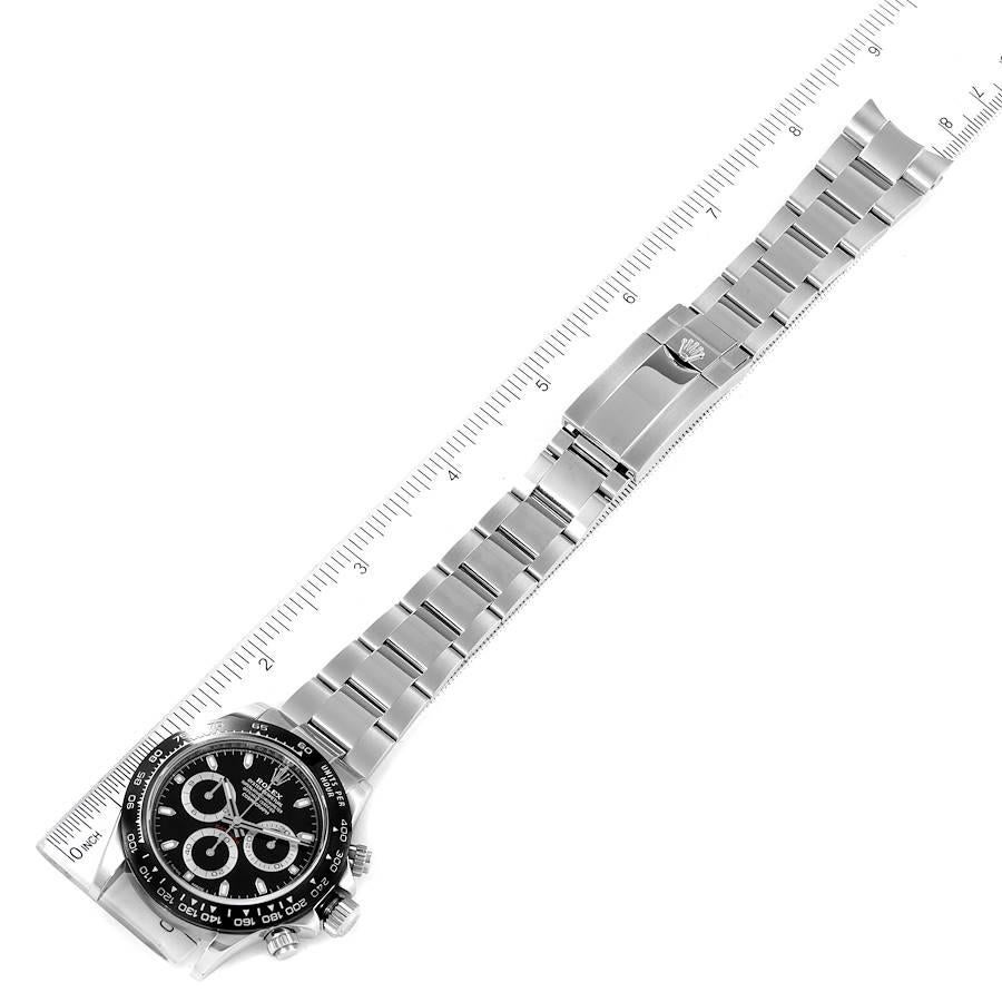 Rolex Cosmograph Daytona Ceramic Bezel Black Dial Mens Watch 116500 Box Card For Sale 3