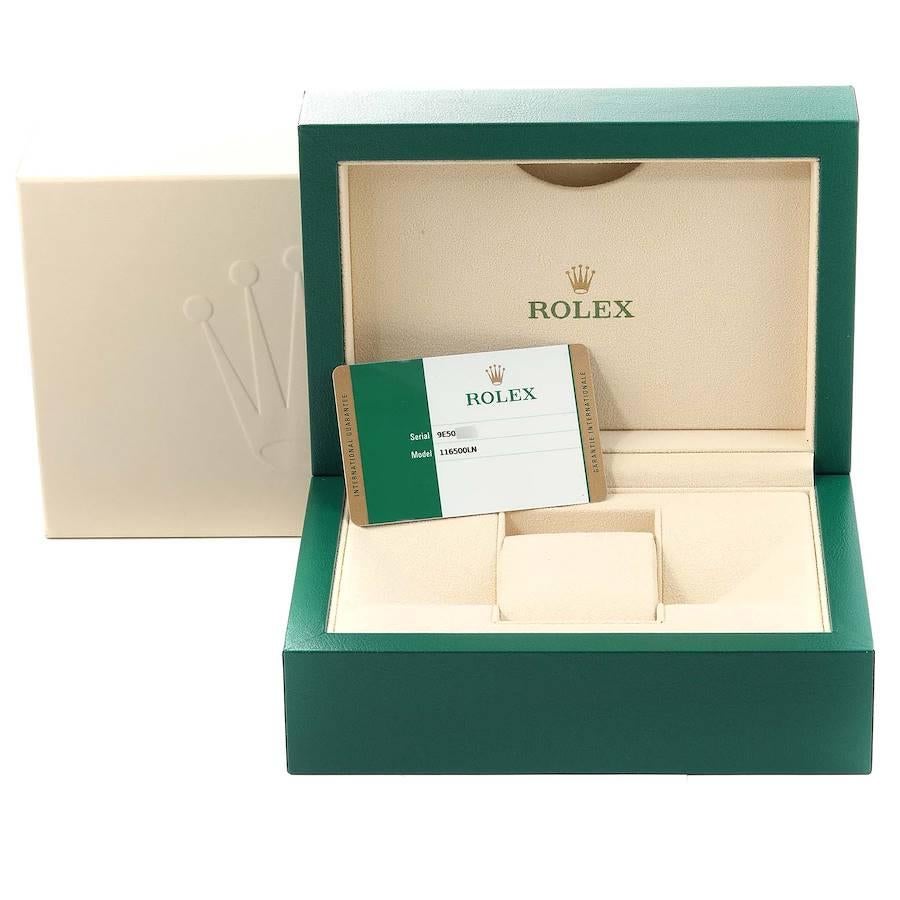 Rolex Cosmograph Daytona Ceramic Bezel Black Dial Mens Watch 116500 Box Card 5