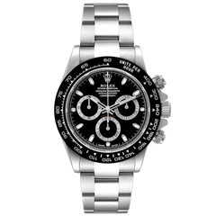 Rolex Cosmograph Daytona Ceramic Bezel Black Dial Mens Watch 116500 Box Card