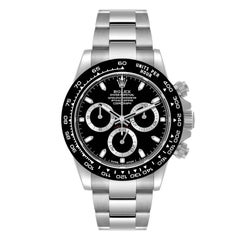 Rolex Cosmograph Daytona Ceramic Bezel Black Dial Mens Watch 116500 Box Card