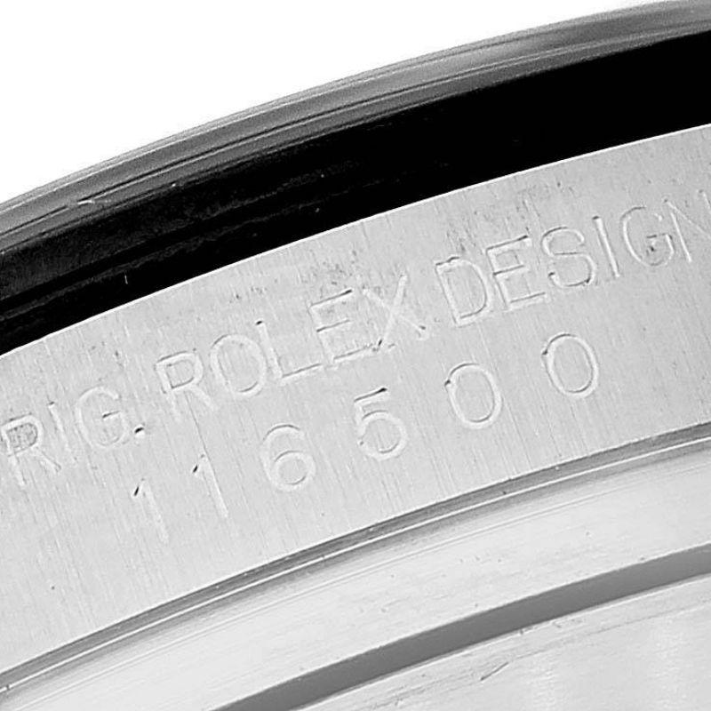 Rolex Cosmograph Daytona Ceramic Bezel Black Dial Mens Watch 116500 Box Card In Excellent Condition In Atlanta, GA
