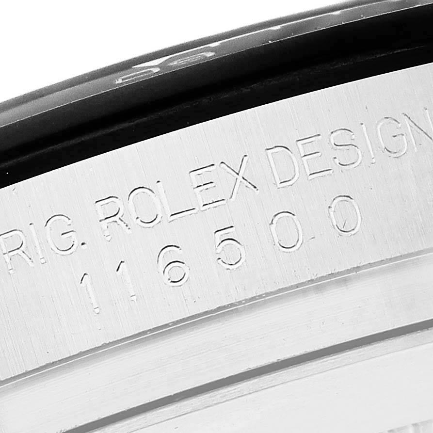 Men's Rolex Cosmograph Daytona Ceramic Bezel Black Dial Mens Watch 116500 Box Card