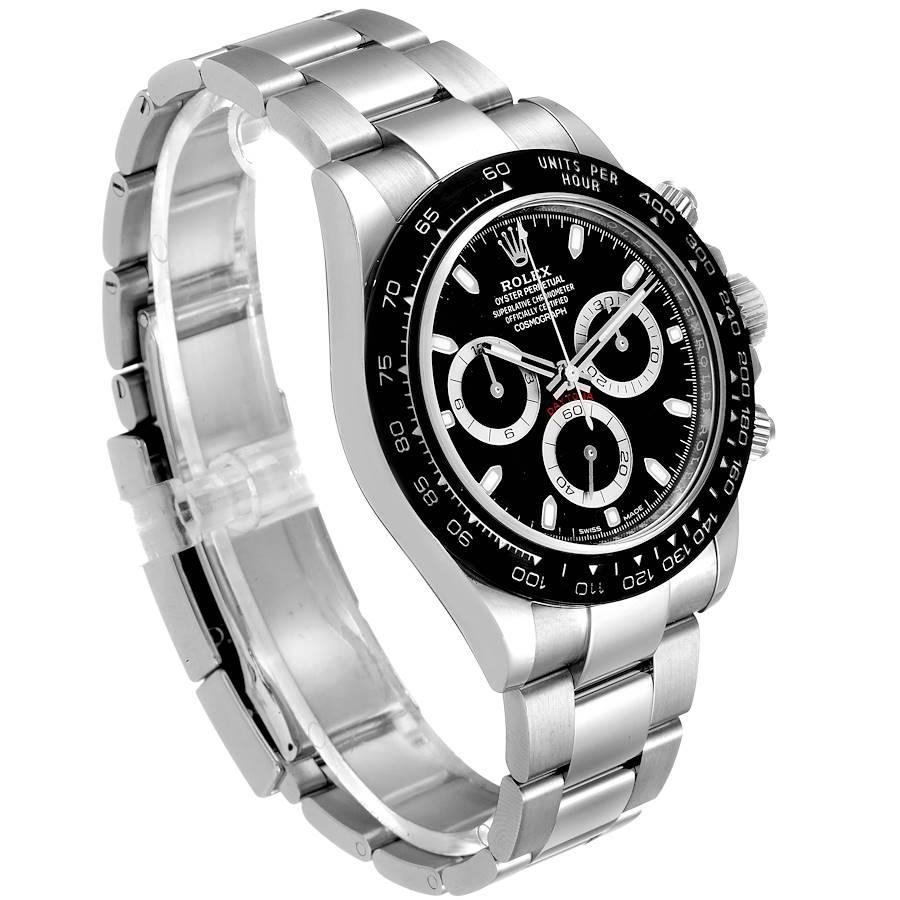 Rolex Cosmograph Daytona Ceramic Bezel Black Dial Men's Watch 116500 In Excellent Condition For Sale In Atlanta, GA