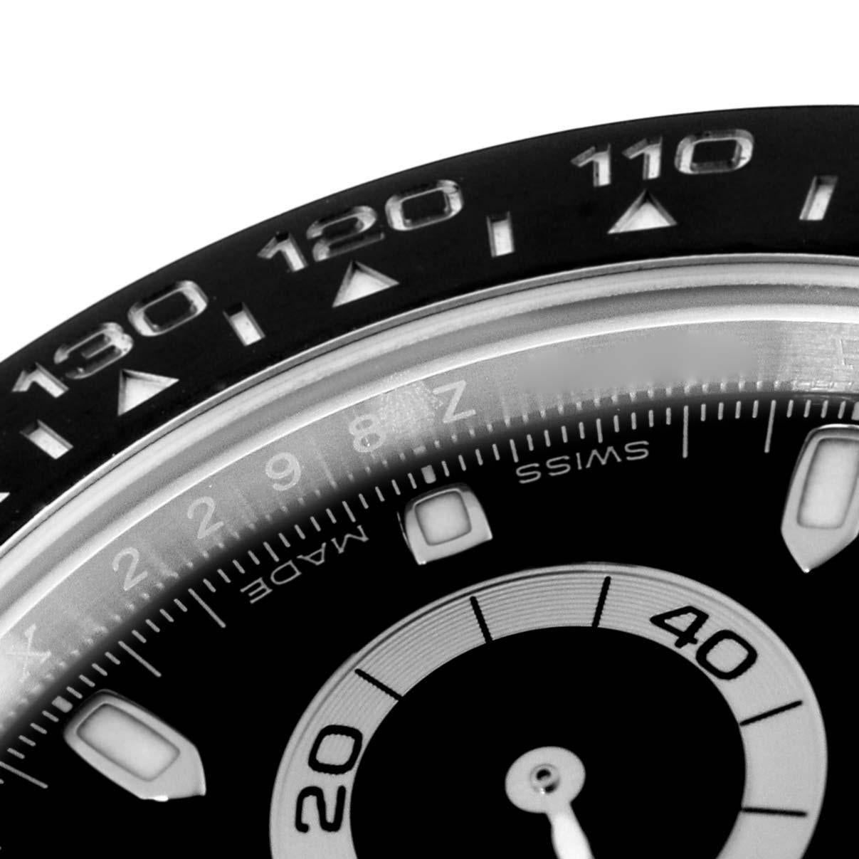 Rolex Cosmograph Daytona Ceramic Bezel Black Dial Mens Watch 116500 In Excellent Condition In Atlanta, GA