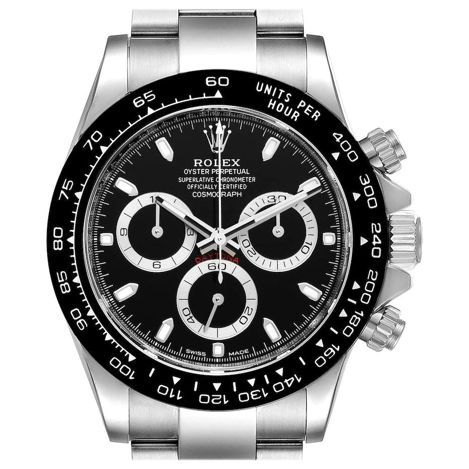 Rolex Cosmograph Daytona Ceramic Bezel Black Dial Men's Watch 116500 For Sale