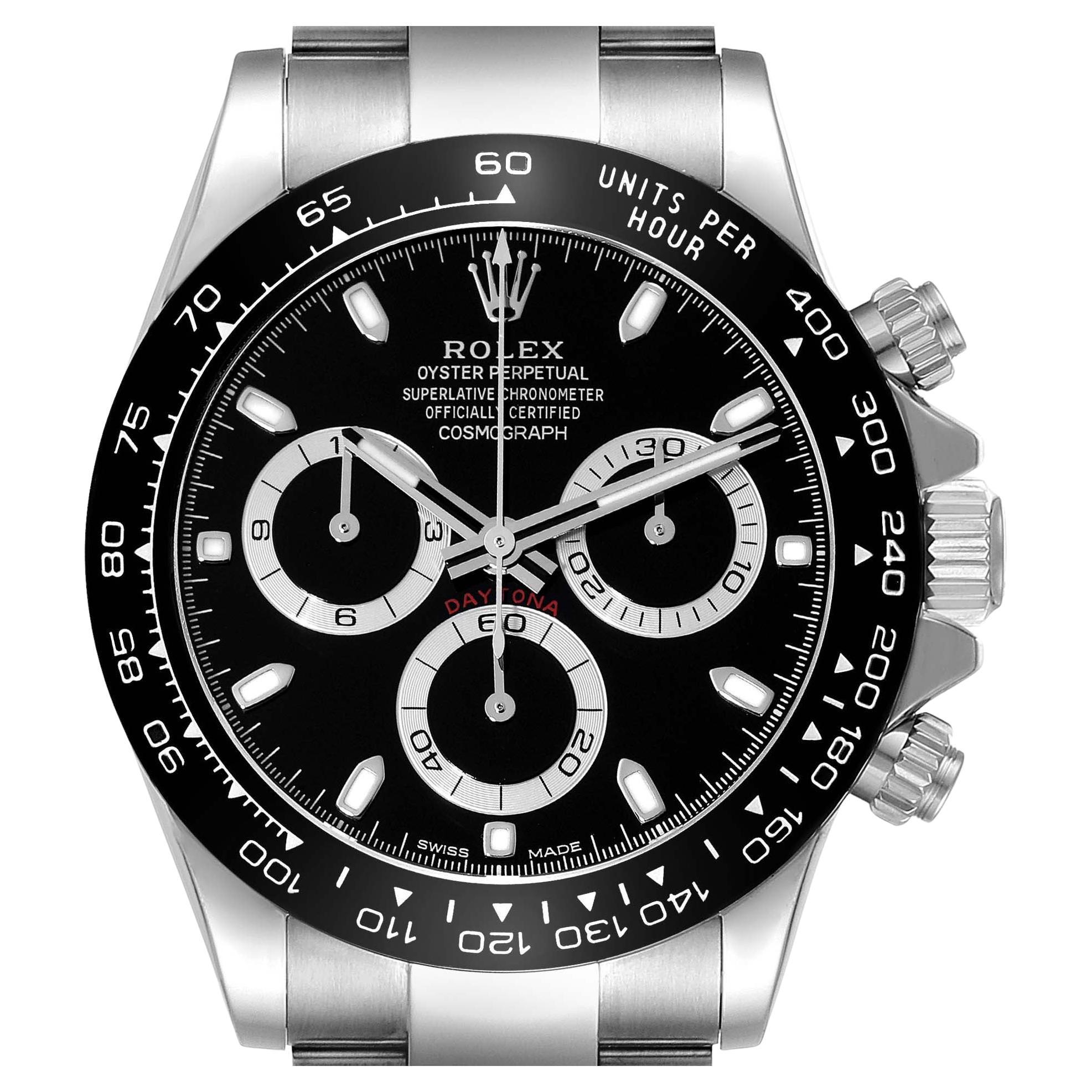 Rolex Cosmograph Daytona Ceramic Bezel Black Dial Mens Watch 116500 For ...