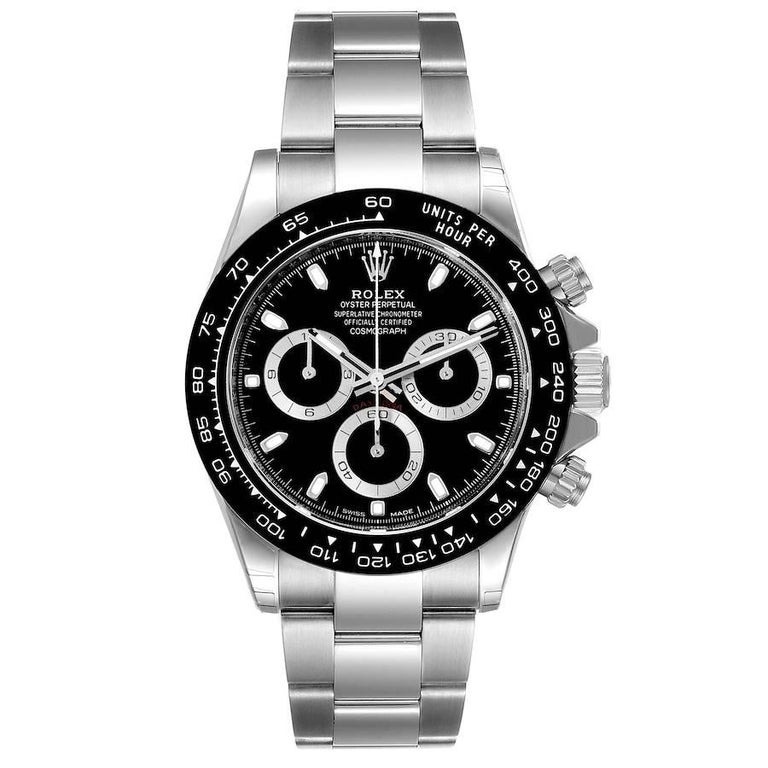 Rolex Cosmograph Daytona Ceramic Bezel Black Dial Mens Watch 116500 ...