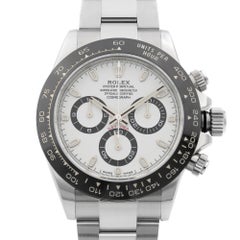 Rolex Cosmograph Daytona Ceramic Steel White Dial Automatic Men's Watch 116500LN