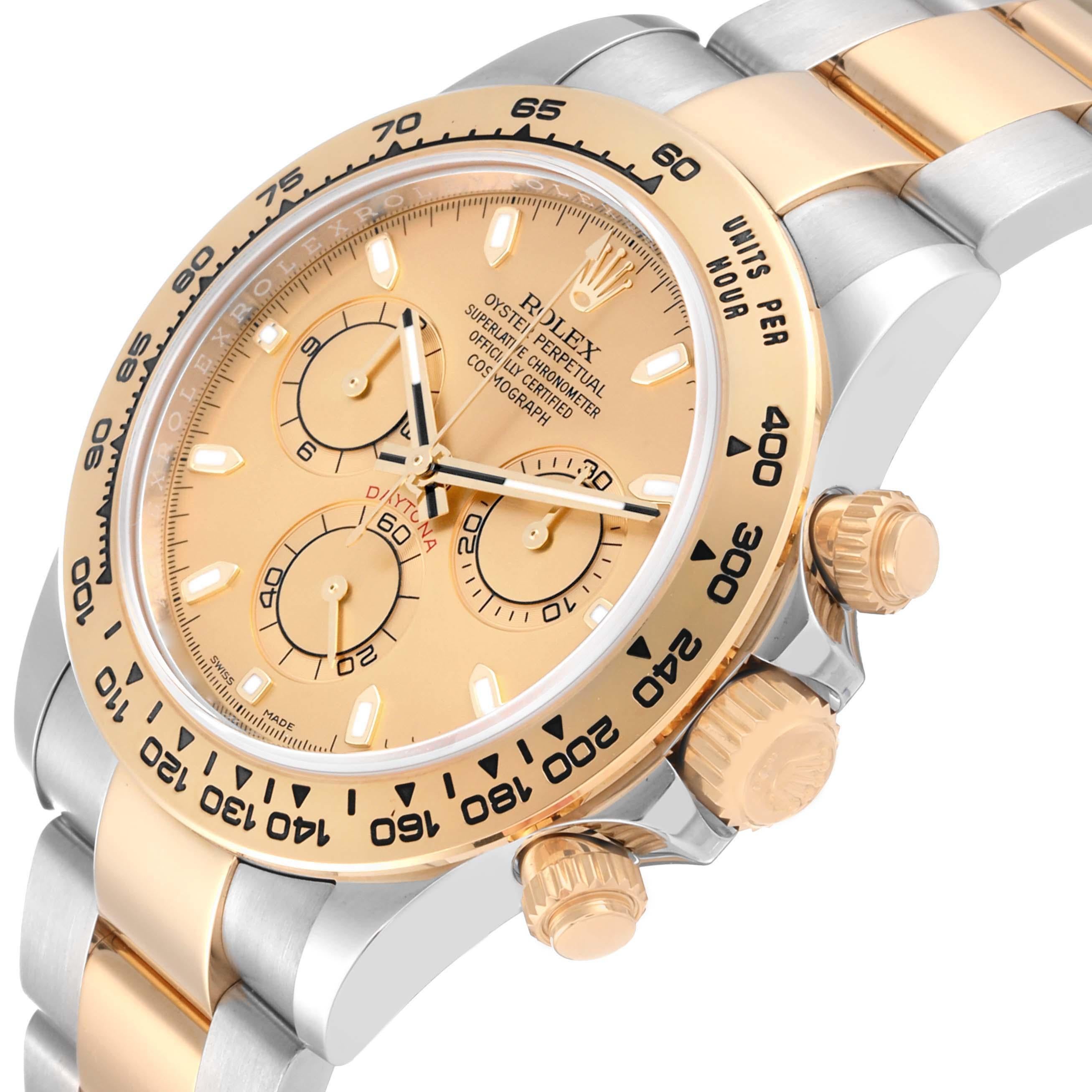 Rolex Cosmograph Daytona champagne cadran en acier et or jaune pour hommes 116503 Pour hommes en vente