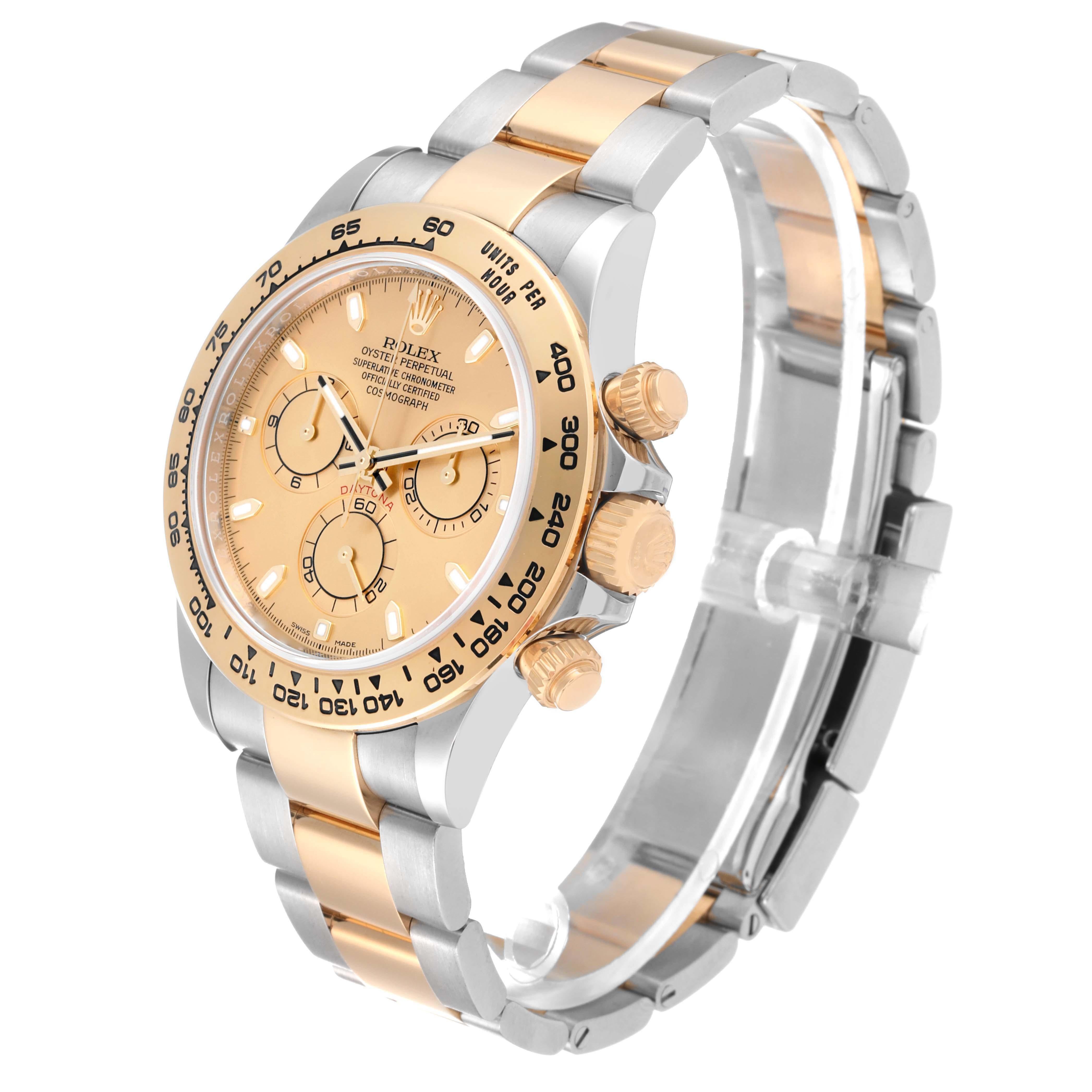 Rolex Cosmograph Daytona Champagne Dial Steel Yellow Gold Mens Watch 116503 For Sale 2
