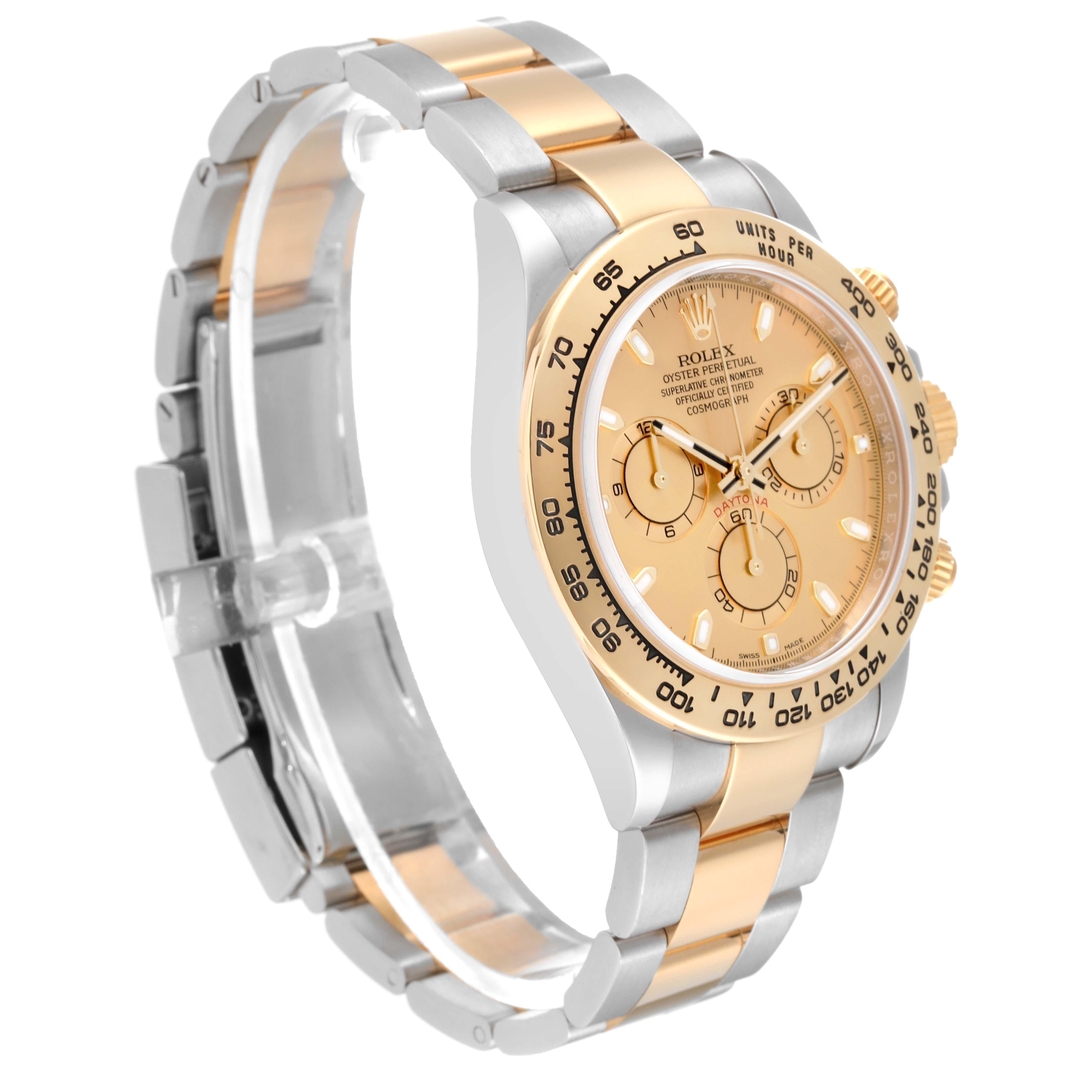 Rolex Cosmograph Daytona Champagne Dial Steel Yellow Gold Mens Watch 116503 For Sale 4