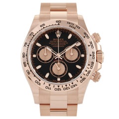 Montre chronographe Rolex Cosmograph Daytona en or Everose 116505