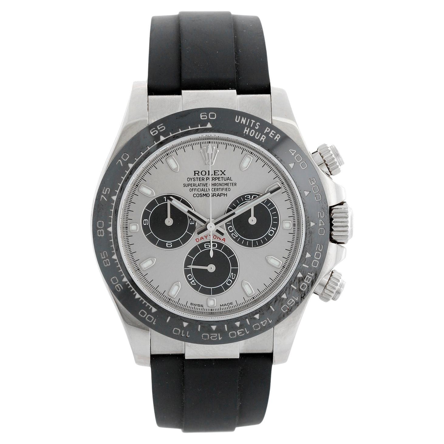 Montre Rolex Cosmograph Daytona " Ghost " Or blanc 116519LN