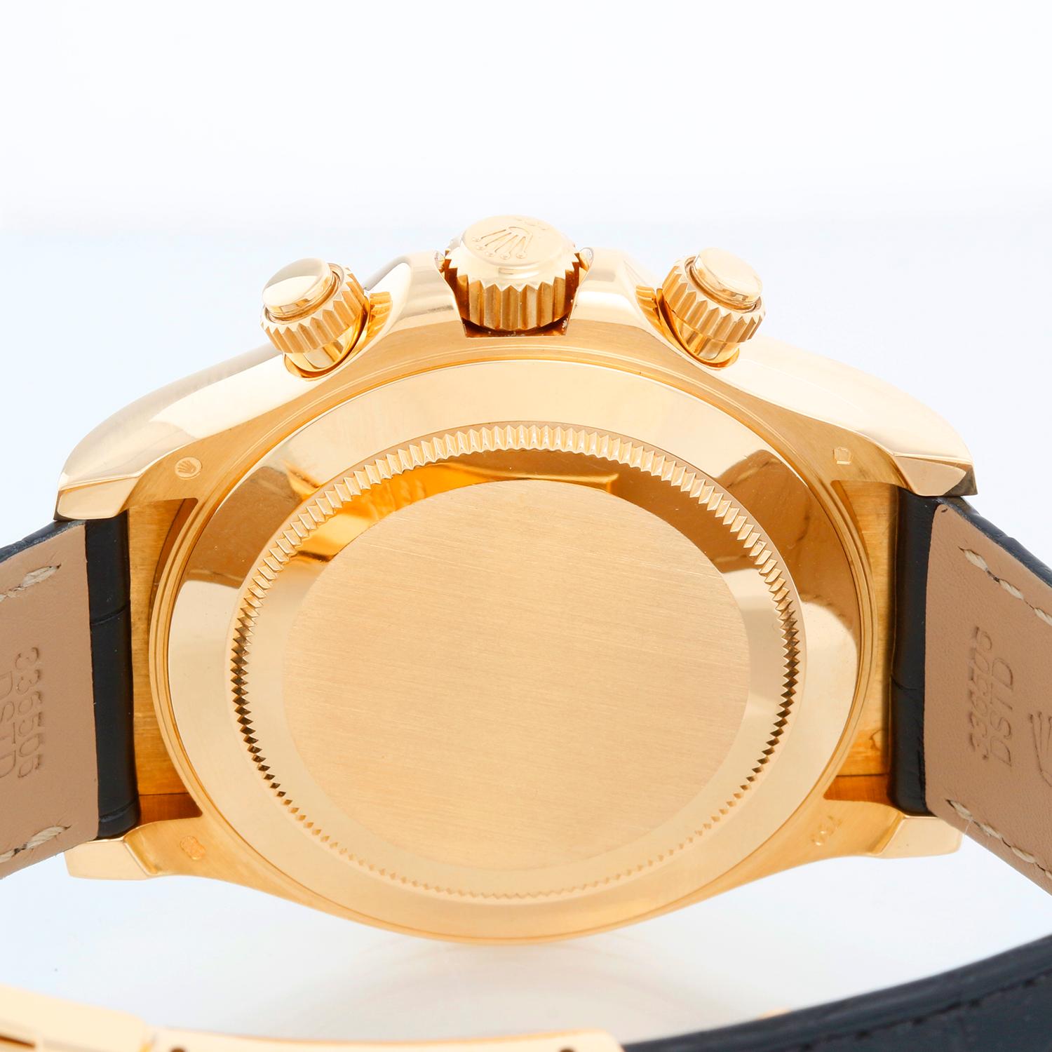 Rolex Cosmograph Daytona Men's 18k Yellow Gold Watch 116518 For Sale 1