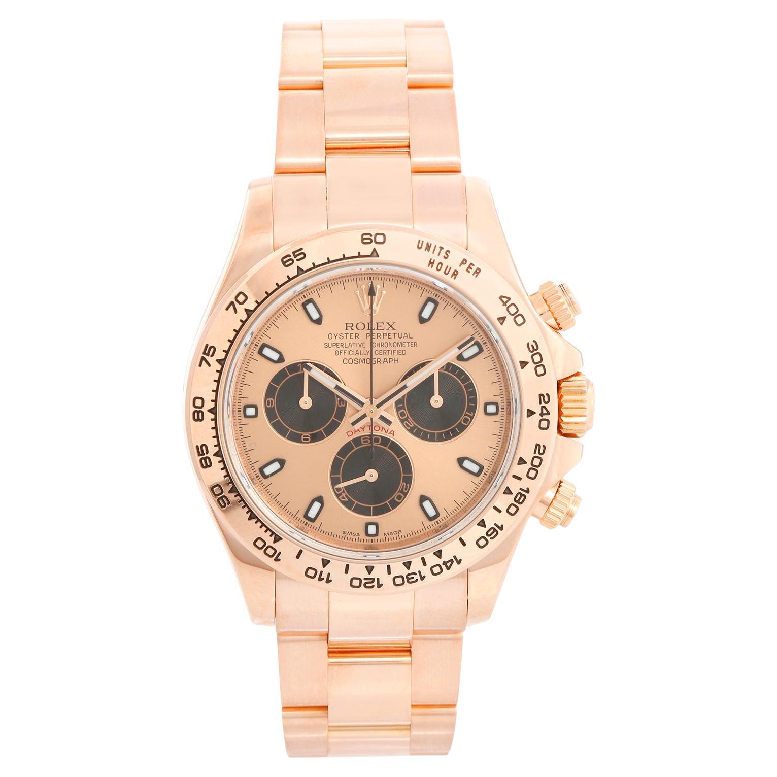 Rolex Cosmograph Daytona Men's Rose Gold Watch 116505 For Sale at 1stDibs |  rolex daytona rose gold chocolate dial, rose gold daytona, rolex daytona  mens