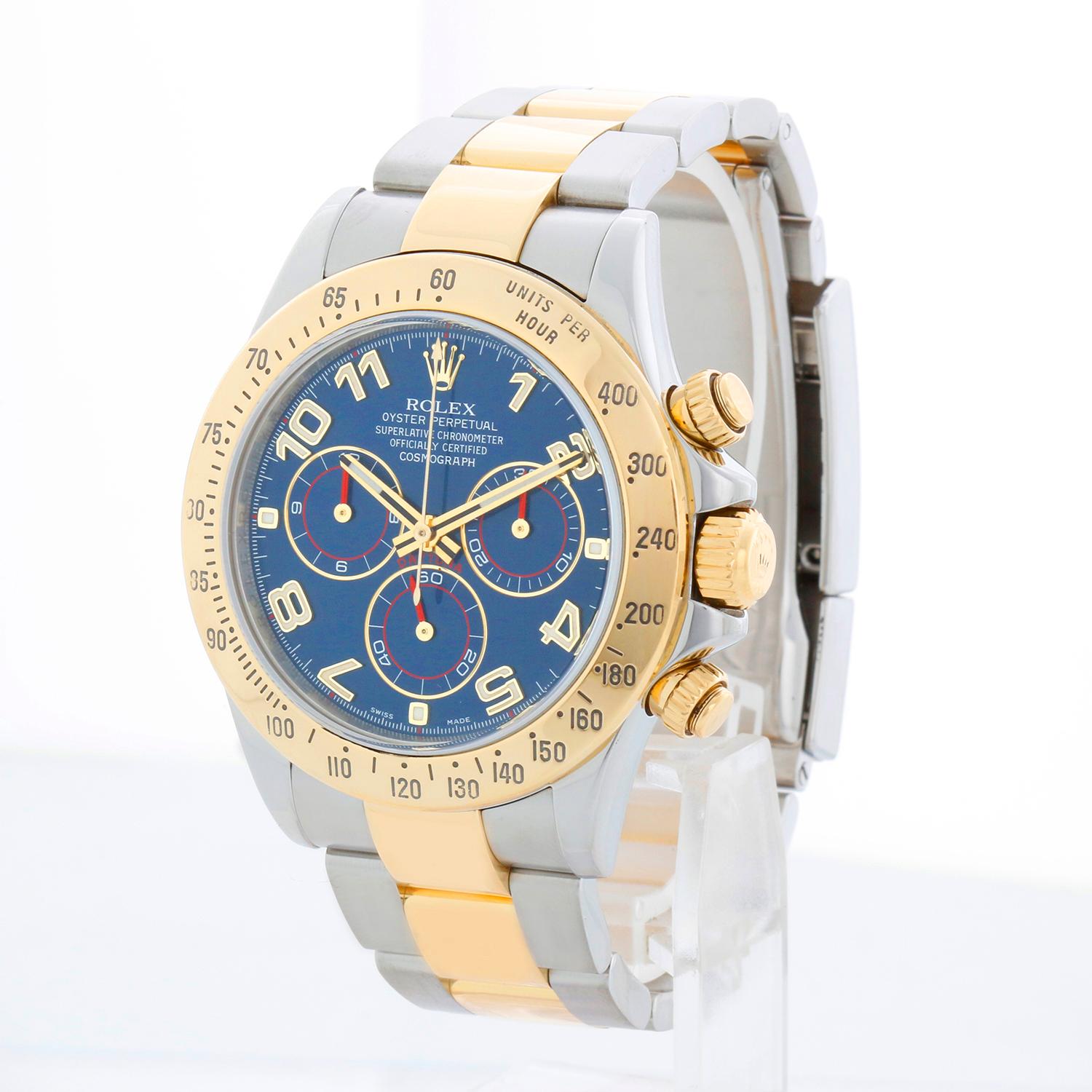 Rolex Cosmograph Daytona Herren Stahl & Gold Uhr 116523 im Zustand „Hervorragend“ im Angebot in Dallas, TX