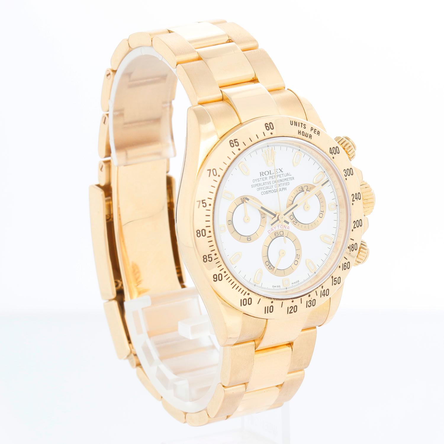Rolex Cosmograph Daytona Men's Watch White Dial  116528 In Excellent Condition In Dallas, TX