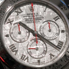 Rolex Cosmograph Daytona Men's White Gold Watch Meteorite Dial 116519