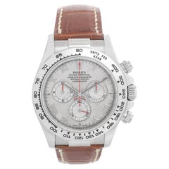 Used Rolex Cosmograph Daytona Men's White Gold Watch Meteorite Dial 116519