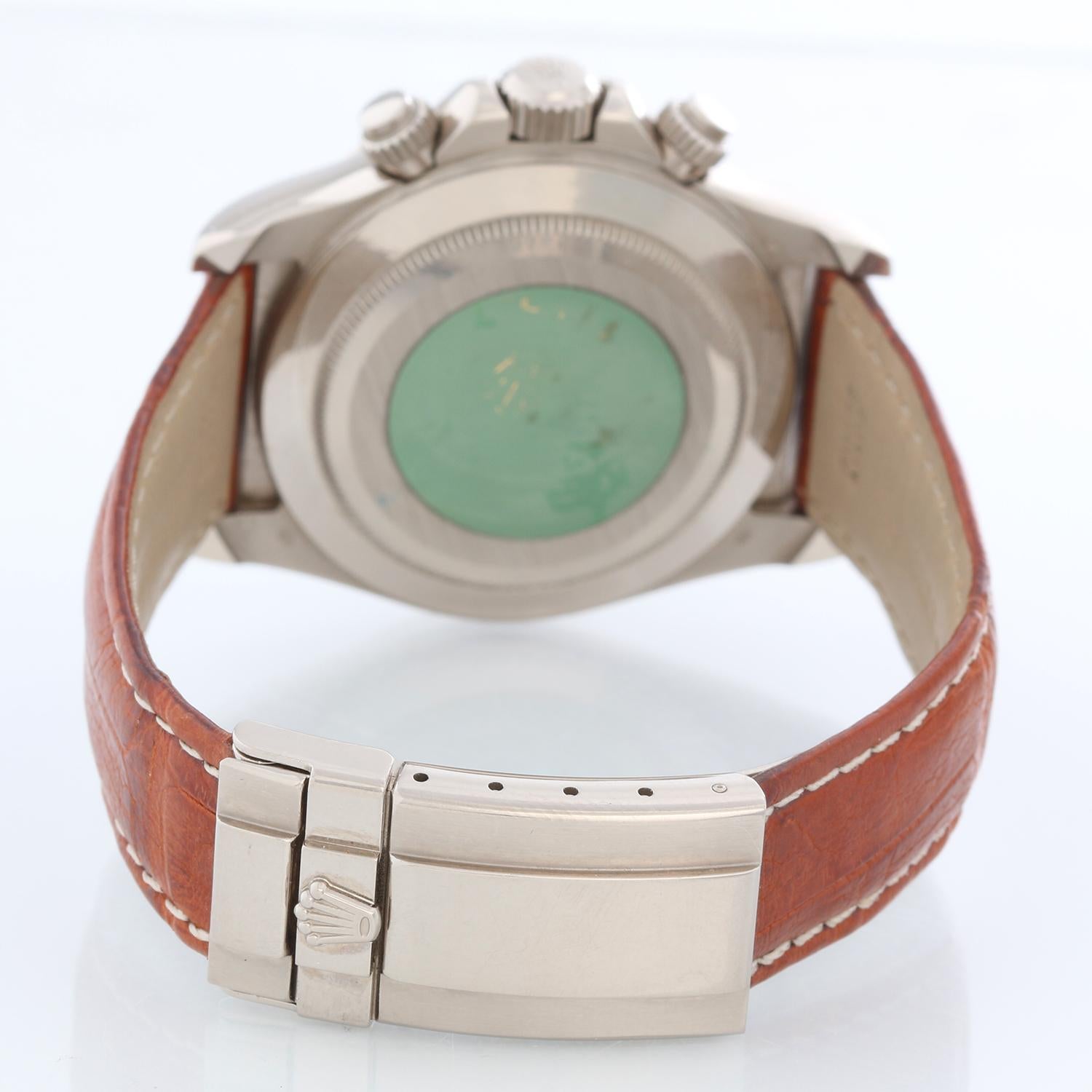 Rolex Cosmograph Daytona Men's White Gold Watch MOP Dial 16519 In Excellent Condition In Dallas, TX