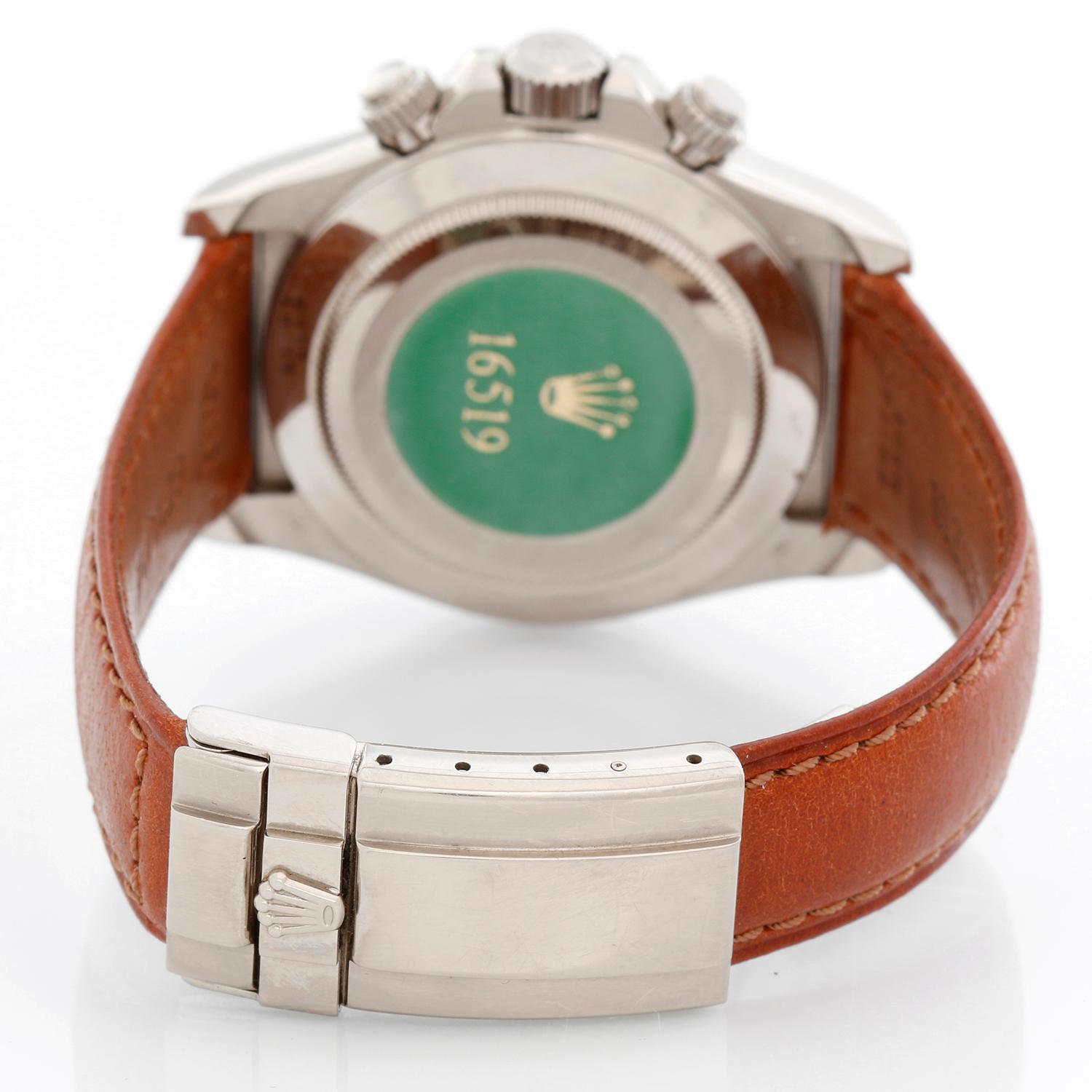 Rolex Cosmograph Daytona Men's White Gold Watch Mother of Peral Dial 16519 Herren