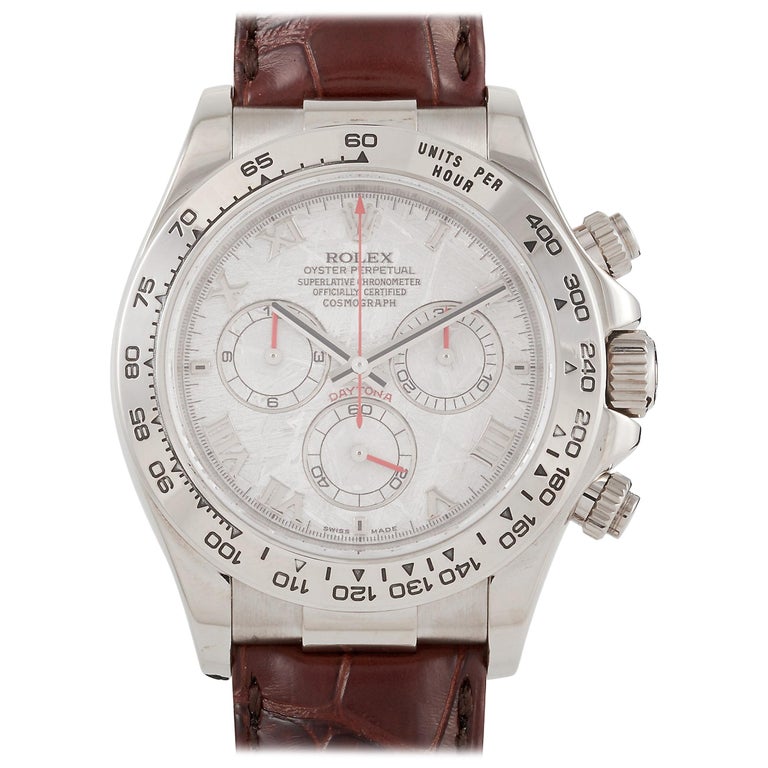 Rolex Cosmograph Daytona Meteorite Dial Watch 116519 at 1stDibs