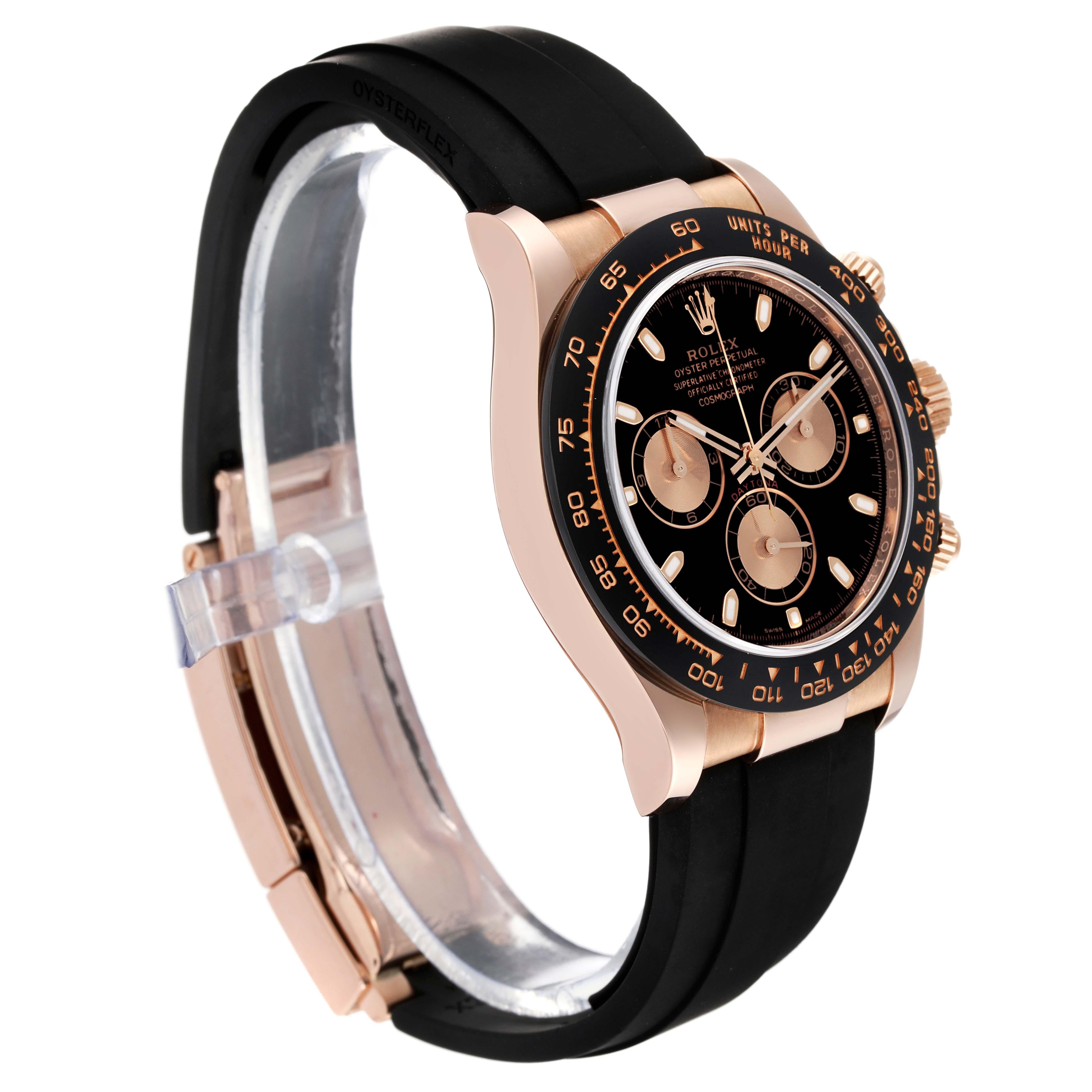 Rolex Cosmograph Daytona Rose Gold Mens Watch 116515 Box Card In Excellent Condition For Sale In Atlanta, GA