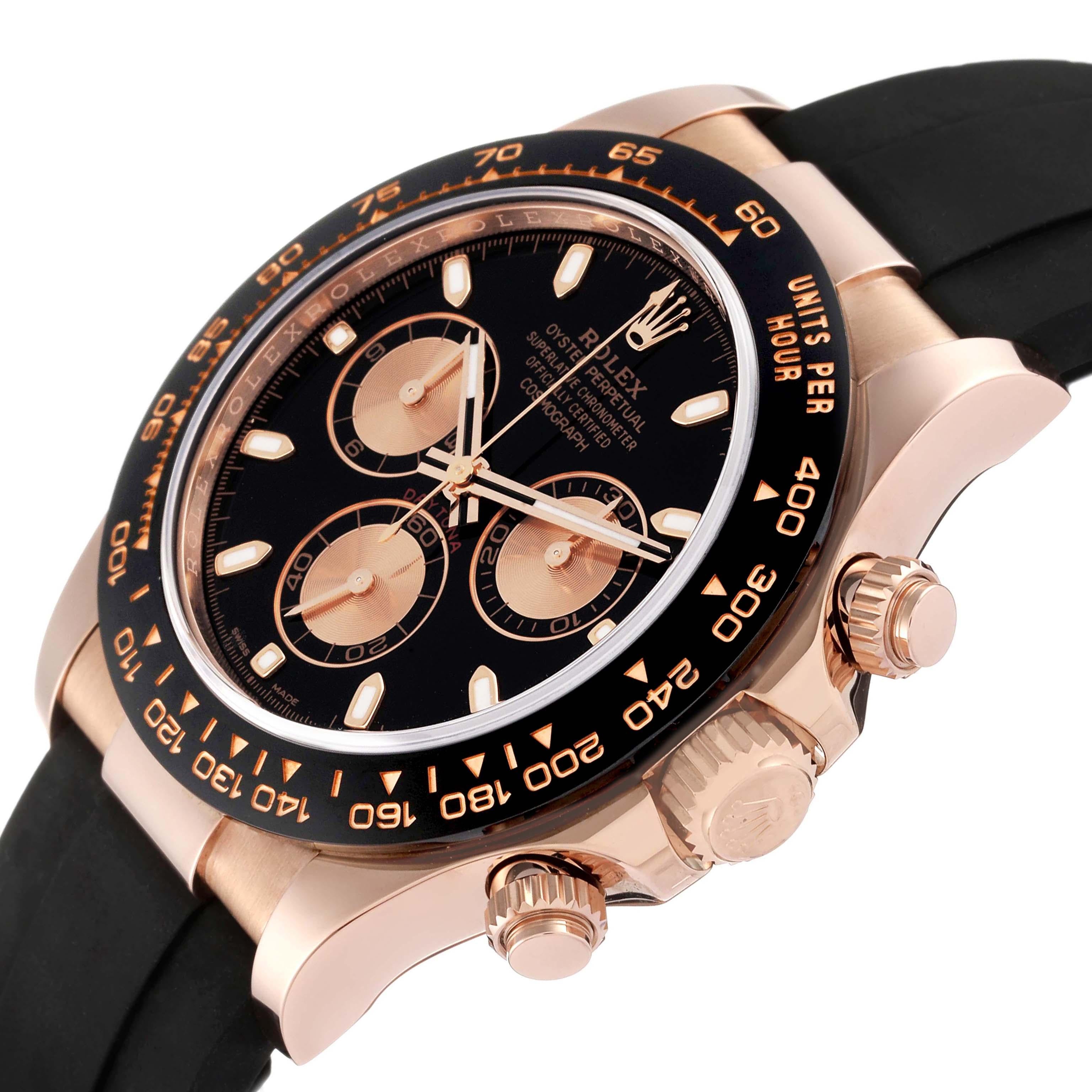 Rolex Cosmograph Daytona Rose Gold Mens Watch 116515 Box Card For Sale 1