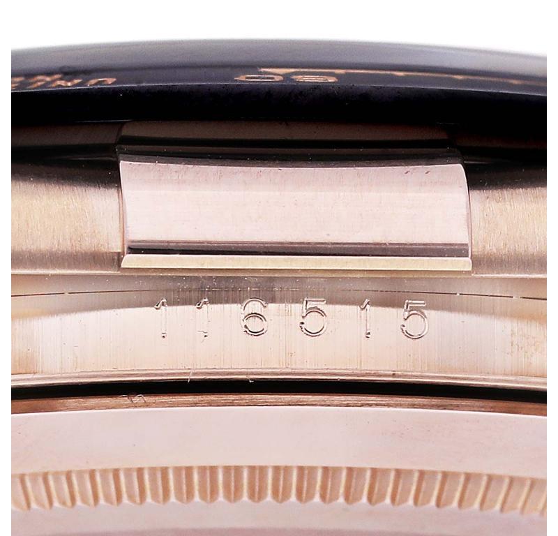 Rolex Cosmograph Daytona Rose Gold Mens Watch 116515 Box Card 3