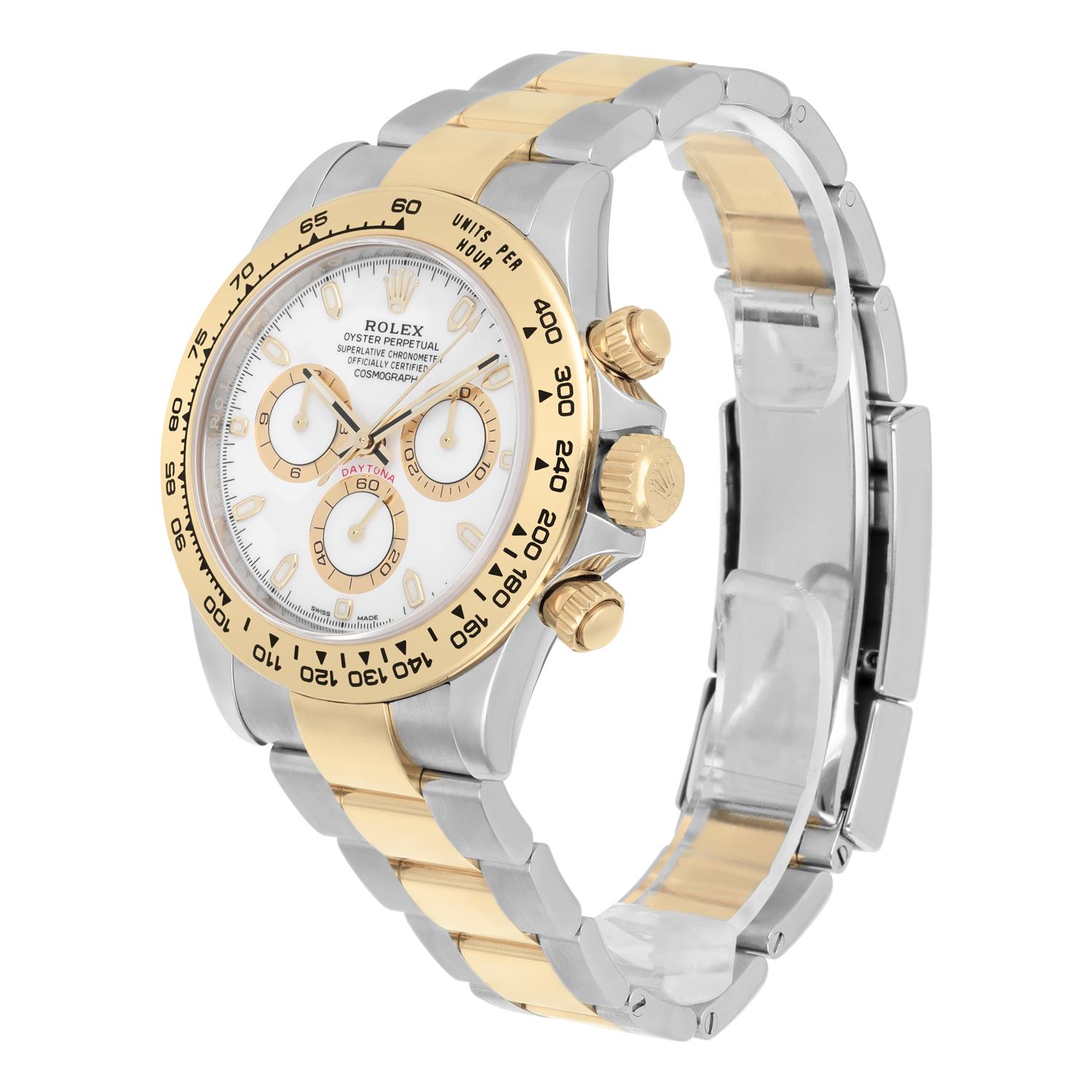 Men's Rolex Cosmograph Daytona Stainless Steel/Yellow Gold White Dial Watch 116503 For Sale
