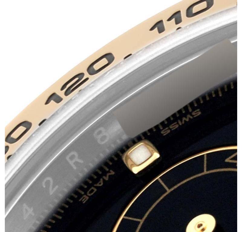 Rolex Cosmograph Daytona Steel Yellow Gold Black Dial Mens Watch 116503 Box Card 2