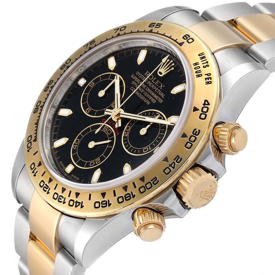 Rolex Cosmograph Daytona Steel Yellow Gold Black Dial Mens Watch 116503 1