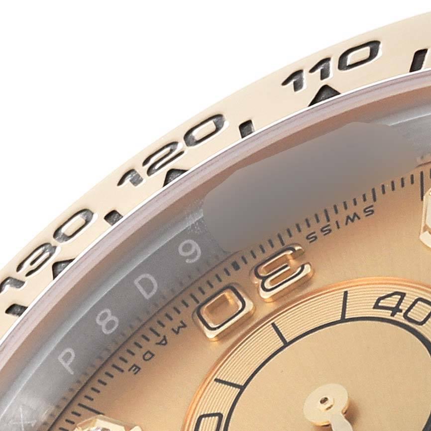 Rolex Cosmograph Daytona Steel Yellow Gold Diamond Dial Watch 116503 Box Card In Excellent Condition In Atlanta, GA