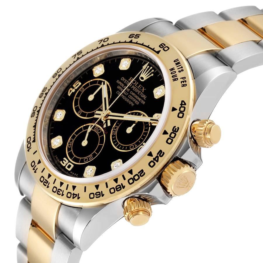 Rolex Cosmograph Daytona Steel Yellow Gold Diamond Watch 116503 Box Card 1