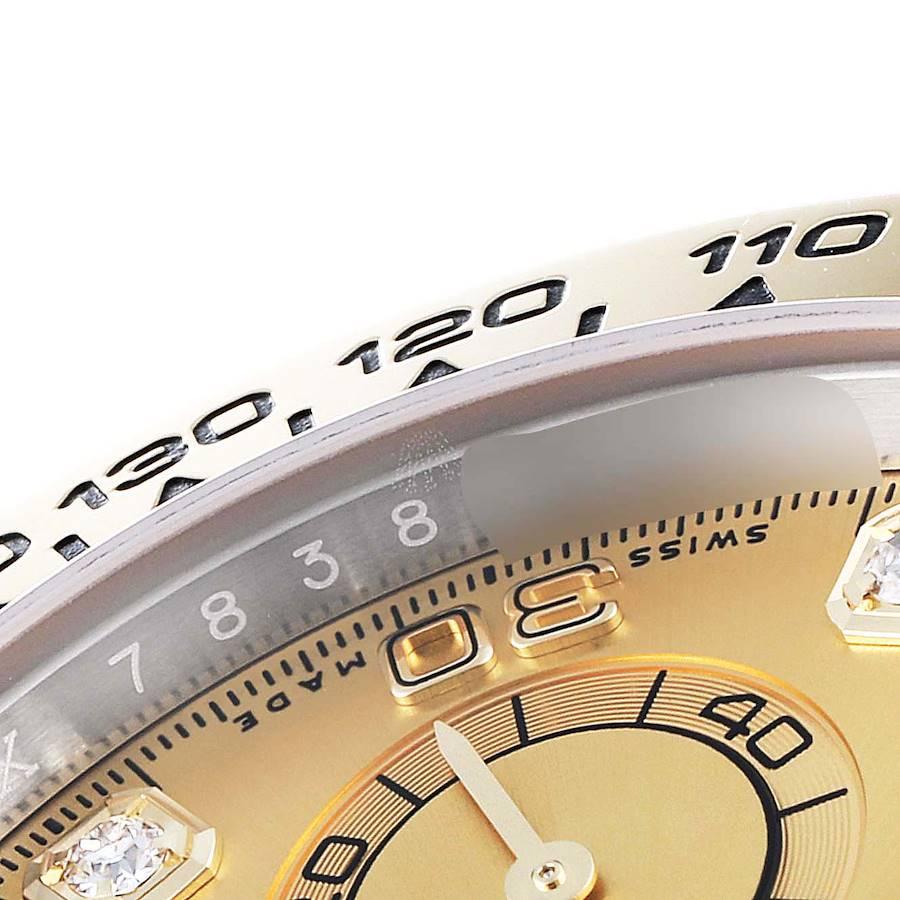 Rolex Cosmograph Daytona Steel Yellow Gold Diamond Watch 116503 Box Card For Sale 2