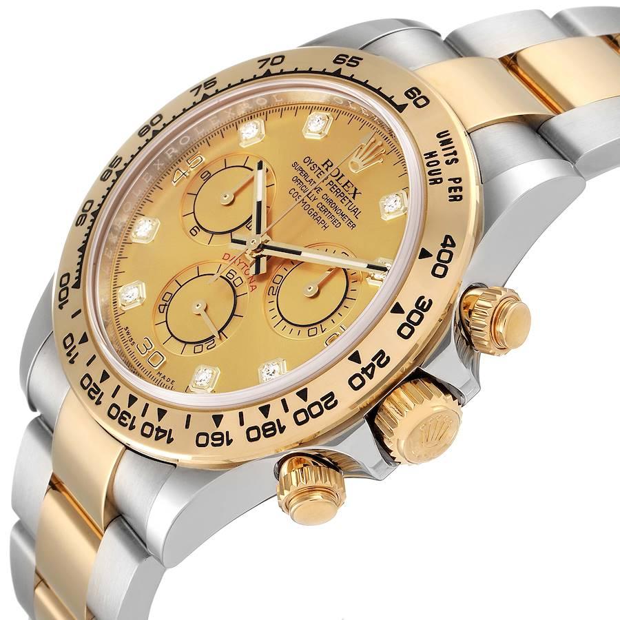Rolex Cosmograph Daytona Steel Yellow Gold Diamond Watch 116503 1