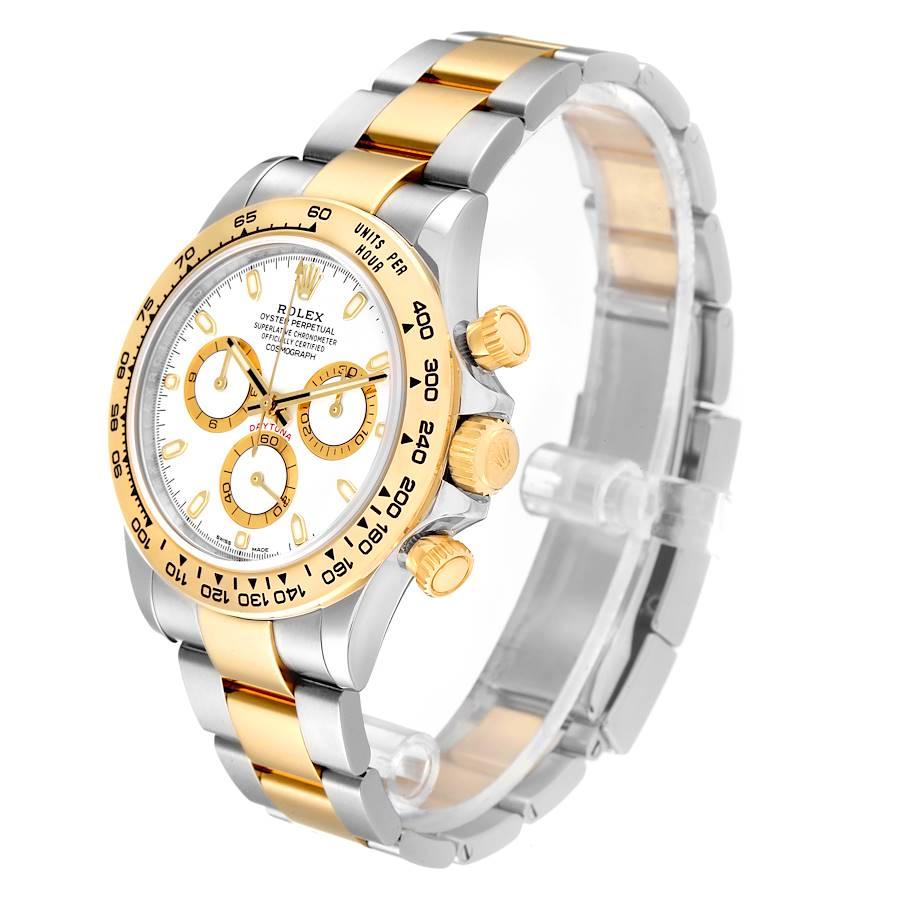 Rolex Cosmograph Daytona Steel Yellow Gold Mens Watch 116503 Box Card In Excellent Condition For Sale In Atlanta, GA