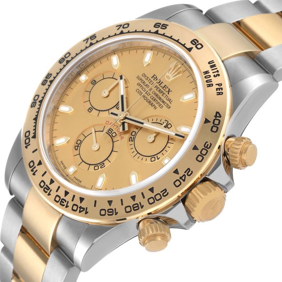 Rolex Cosmograph Daytona Steel Yellow Gold Mens Watch 116503 Box Card For Sale 1