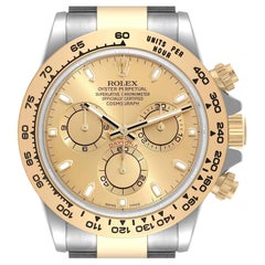 Rolex Cosmograph Daytona Steel Yellow Gold Mens Watch 116503 Box Card