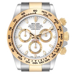 Rolex Cosmograph Daytona Steel Yellow Gold White Dial Watch 116503
