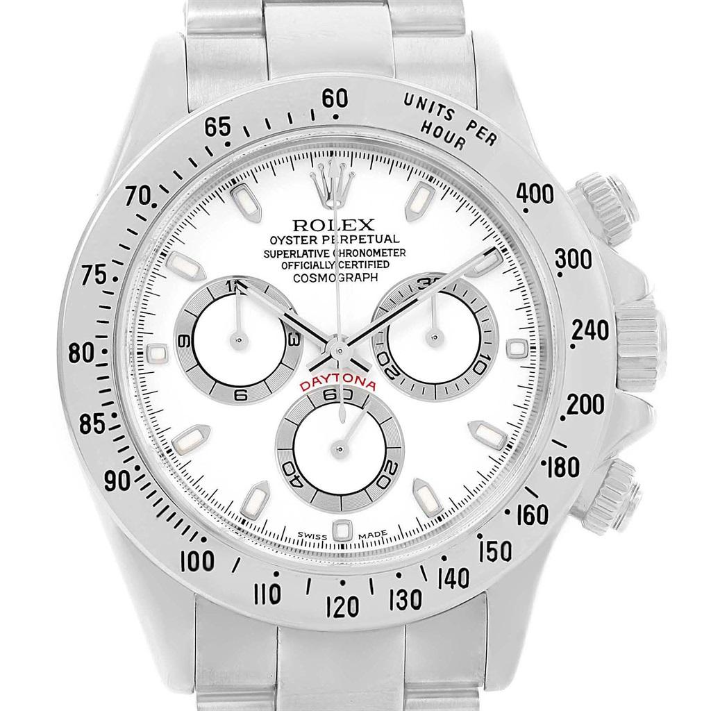 Rolex Cosmograph Daytona White Dial Chronograph Men’s Watch 116520 2