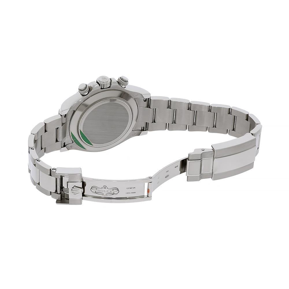 Women's or Men's Rolex Cosmograph Daytona White Gold Diamond Pave Arabic Dial Watch 116509 For Sale
