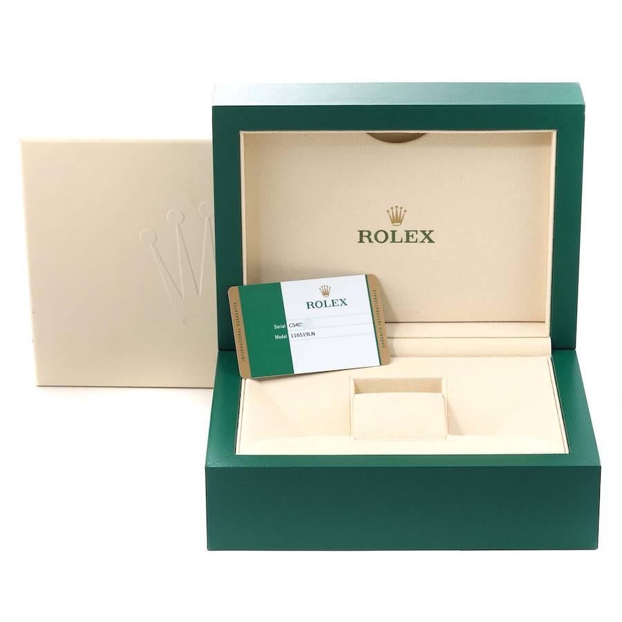 Rolex Cosmograph Daytona Oro Bianco Quadrante Grigio Orologio Uomo 116519 Scheda Scatola 5