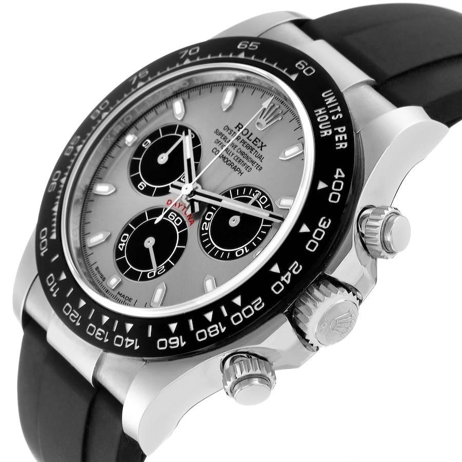 Men's Rolex Cosmograph Daytona White Gold Grey Dial Mens Watch 116519 Box Card For Sale