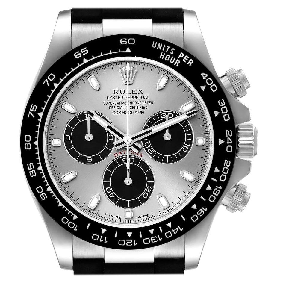 Rolex Cosmograph Daytona Oro Bianco Quadrante Grigio Orologio Uomo 116519 Scheda Scatola