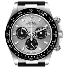 Rolex Cosmograph Daytona White Gold Grey Dial Mens Watch 116519 Box Card
