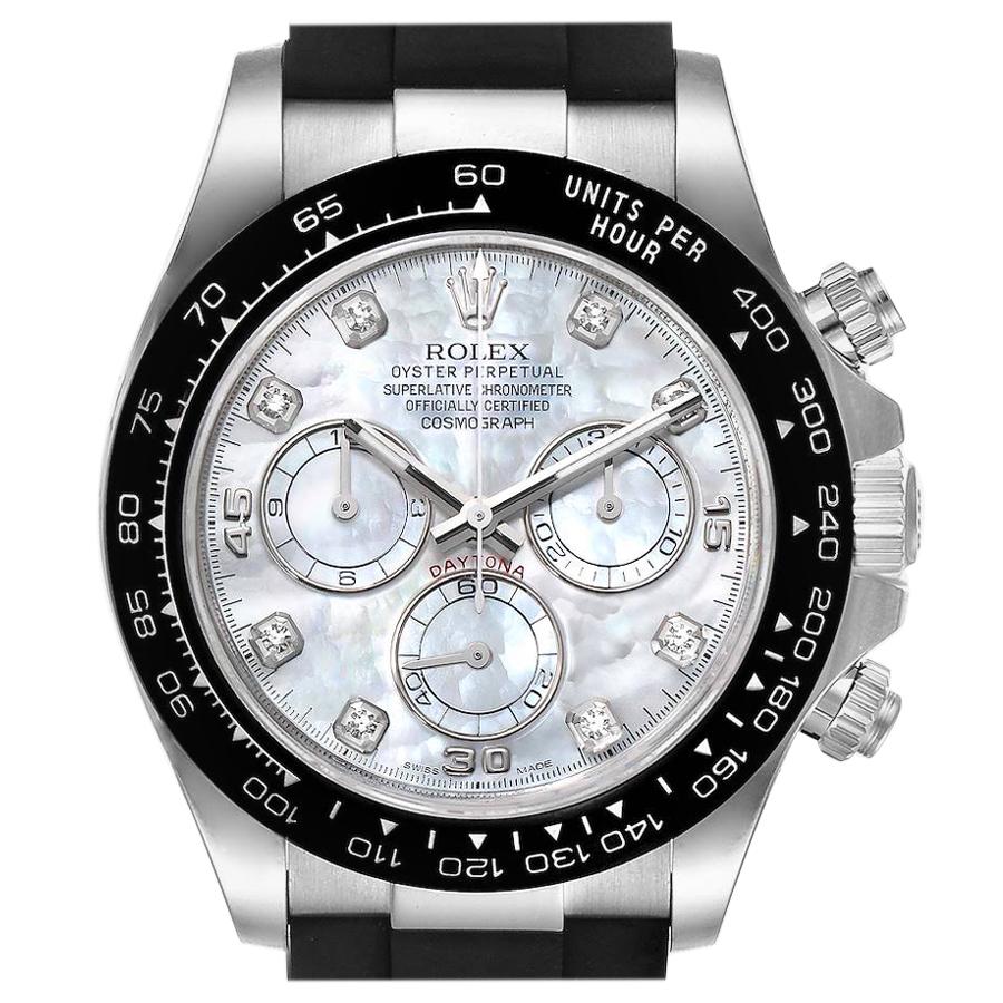 Rolex Cosmograph Daytona White Gold MOP Diamond Dial Men
s Watch 116519 For Sale